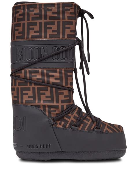 fendi black crocodile boots|fendi moon boots.